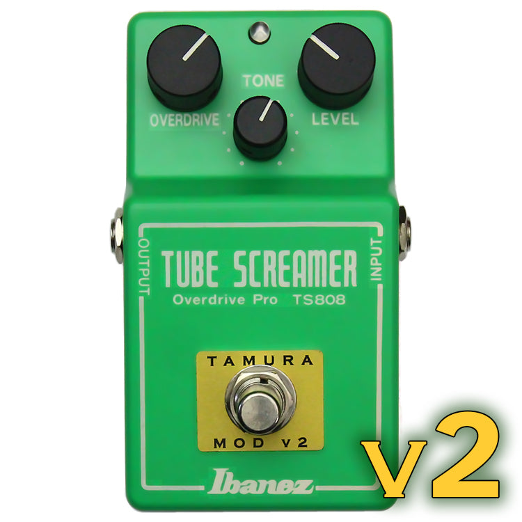 best tube screamer style pedal Tamura-Mod v2 TS808 Tube Screamer (TS808TM2) Tamura-Mod version 2 TS808 (w/ +6dB Level Boost Mod)