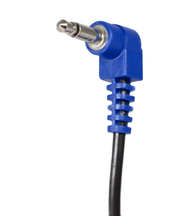 CABLE - BLUE RIGHT-ANGLE PHONE PLUG EXTENSION JUMPER