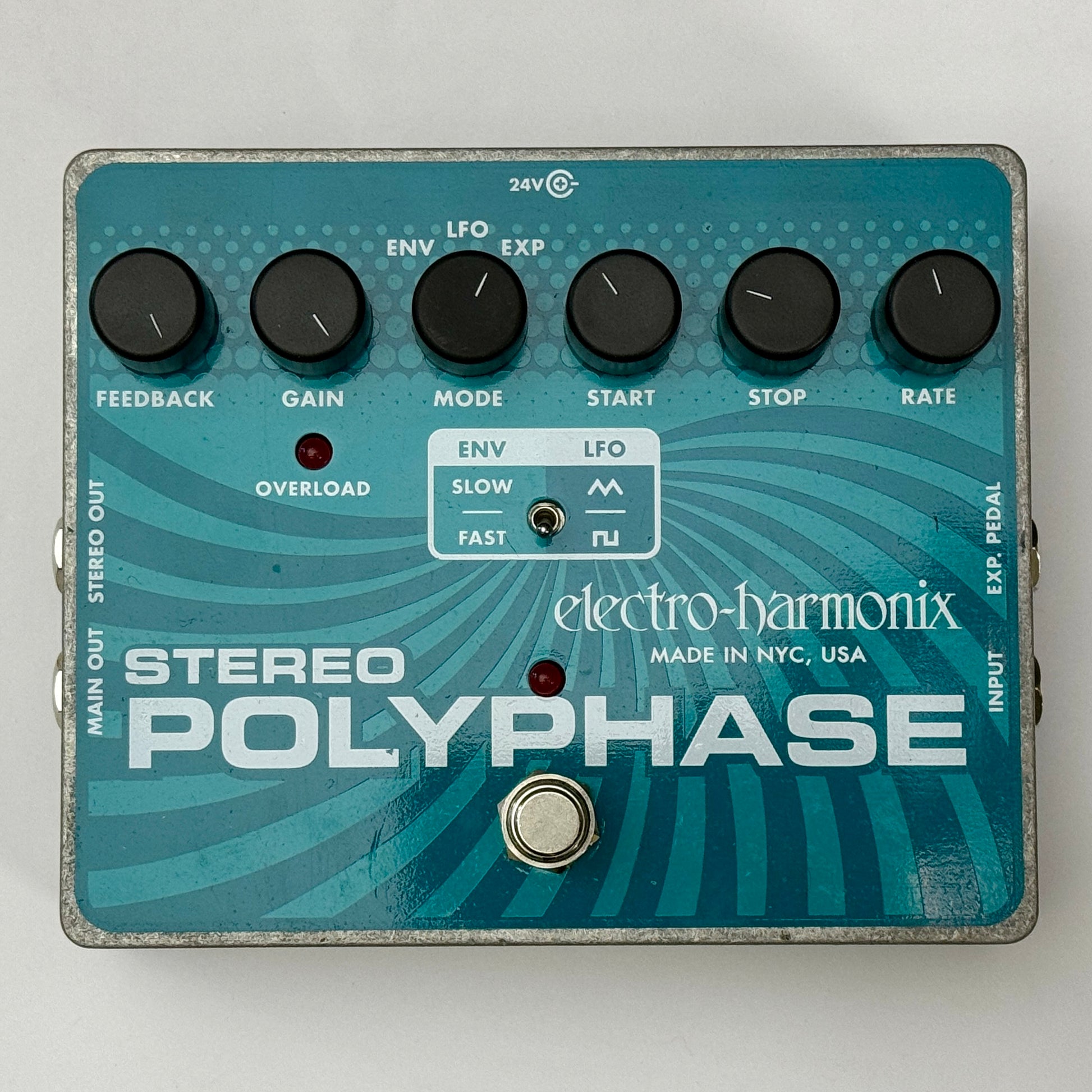 phase pedals Electro-Harmonics Stereo Polyphase W/Original Box- Used