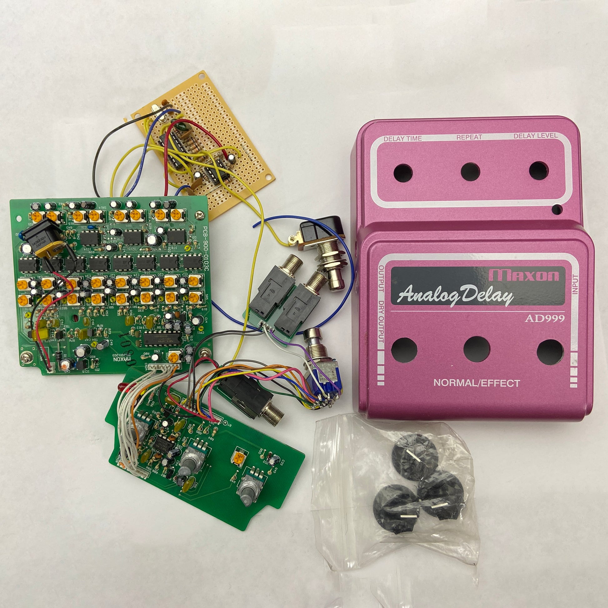 analog delay pedal with tap tempo MAXON AD999 Analog Delay tap tempo mod project/parts (B-STOCK) – Godlyke Distributing, Inc