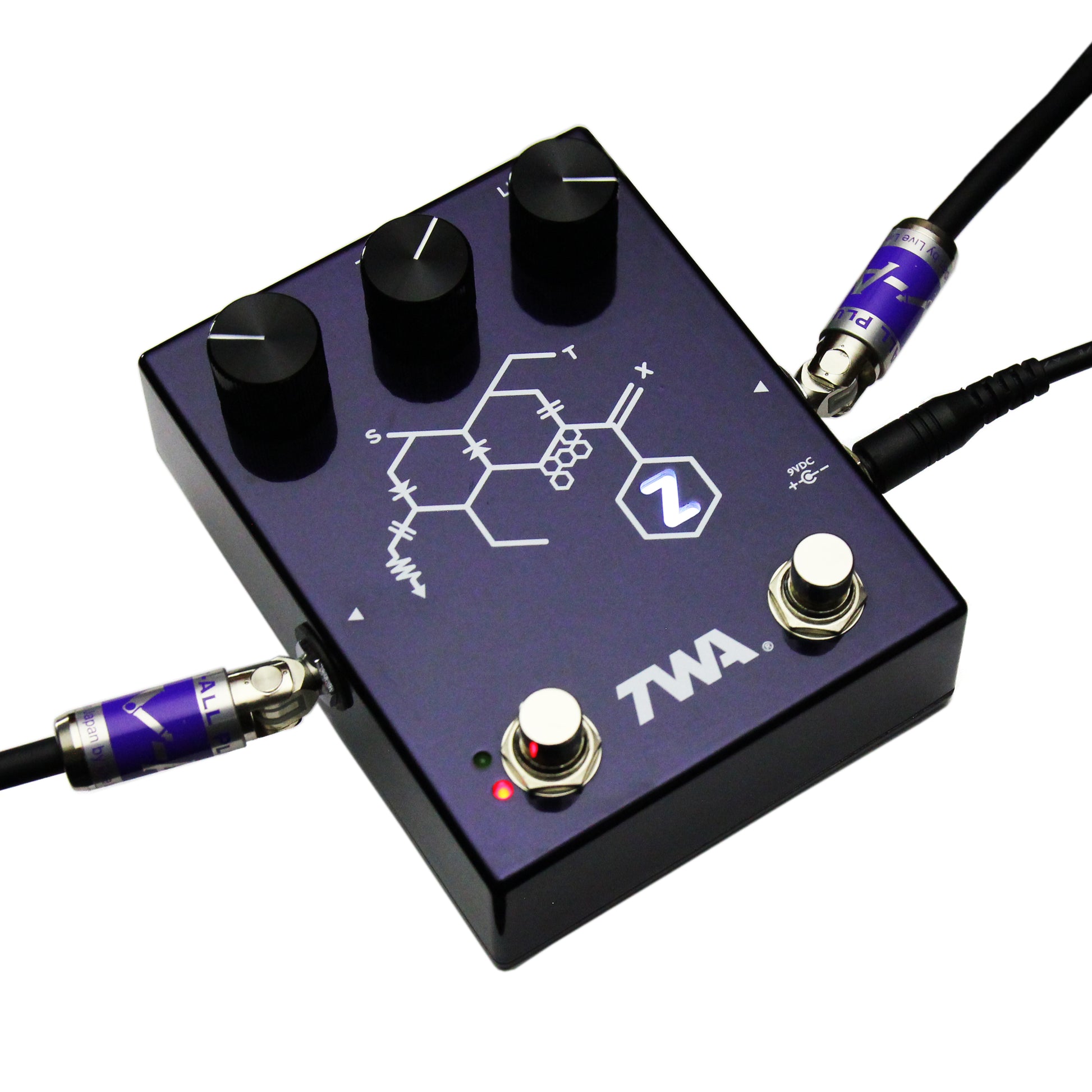 2 channel overdrive pedal TWA RZ-01 CHEMICAL Z Purple Gloss 2024