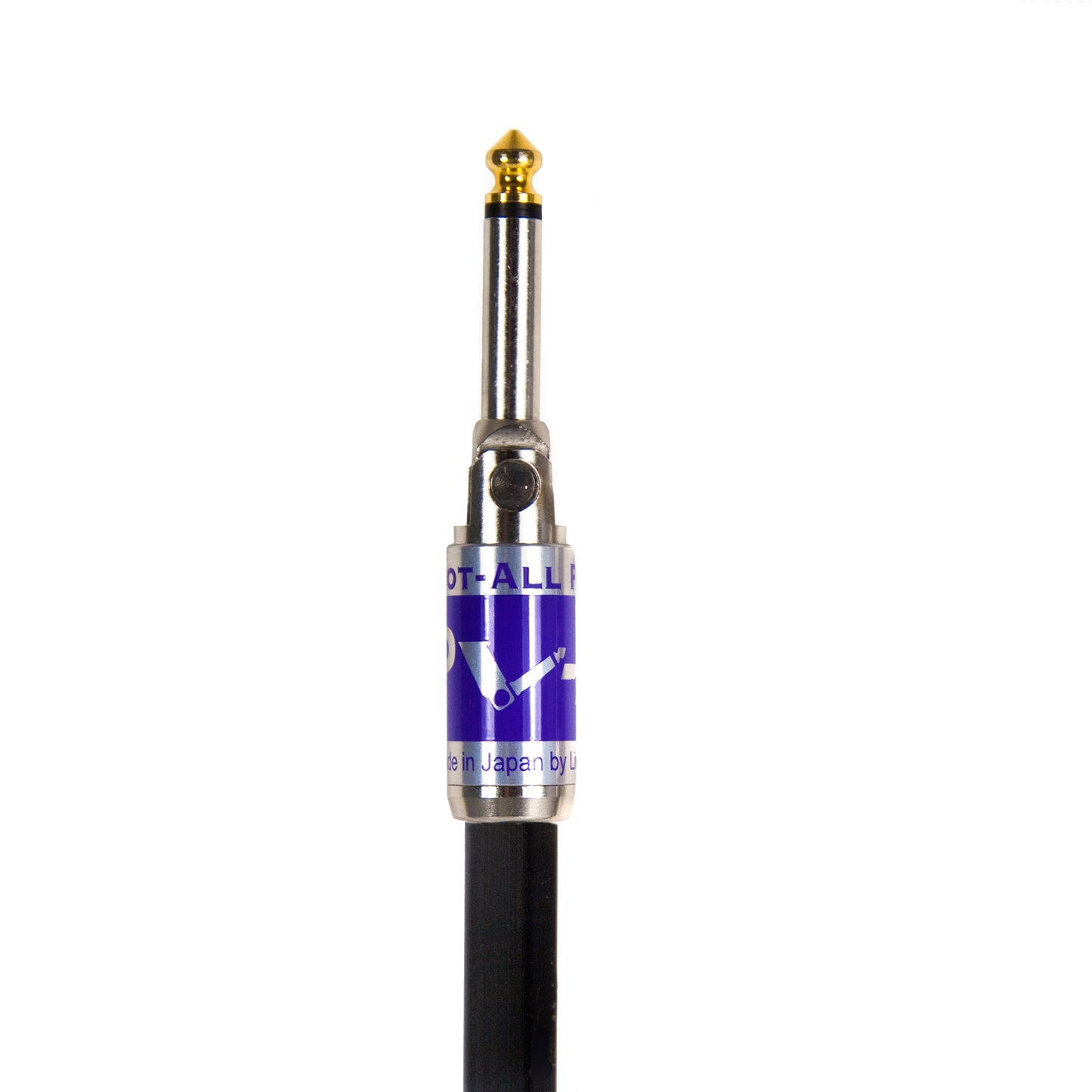 Pivot-All revolutionary 180-degree rotating/Pivoting Instrument Plug as well as top quality Mogami Cable for professional audio recording and live with warranty.  Shown rotated straight.